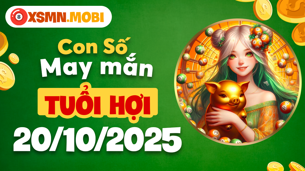 Con số may mắn tuổi Hợi ngày 20/10/2025 hóa giải vận xui