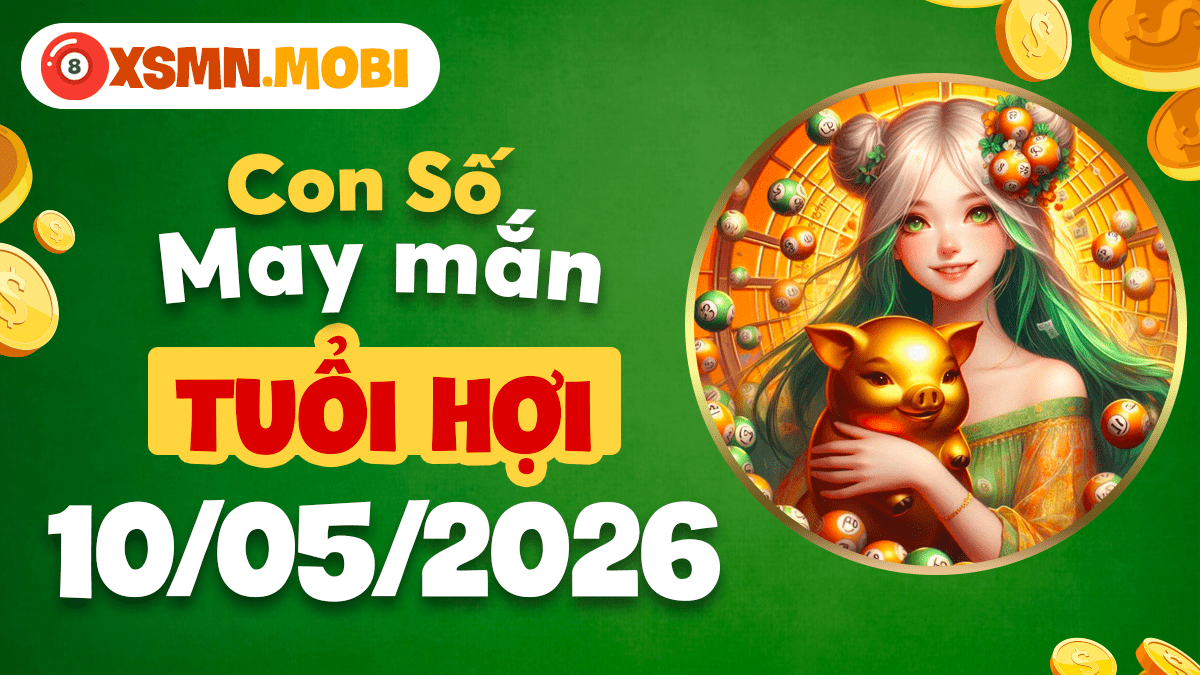 Con số may mắn tuổi Hợi ngày 10/5/2026 thu hút vượng khí