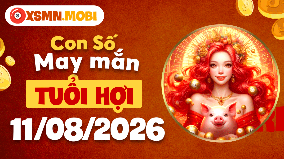 Con số may mắn tuổi Hợi ngày 11/8/2026: Tiền bạc dồi dào Con số may mắn tuổi Hợi ngày 11/8/2026: Tiền bạc dồi dào