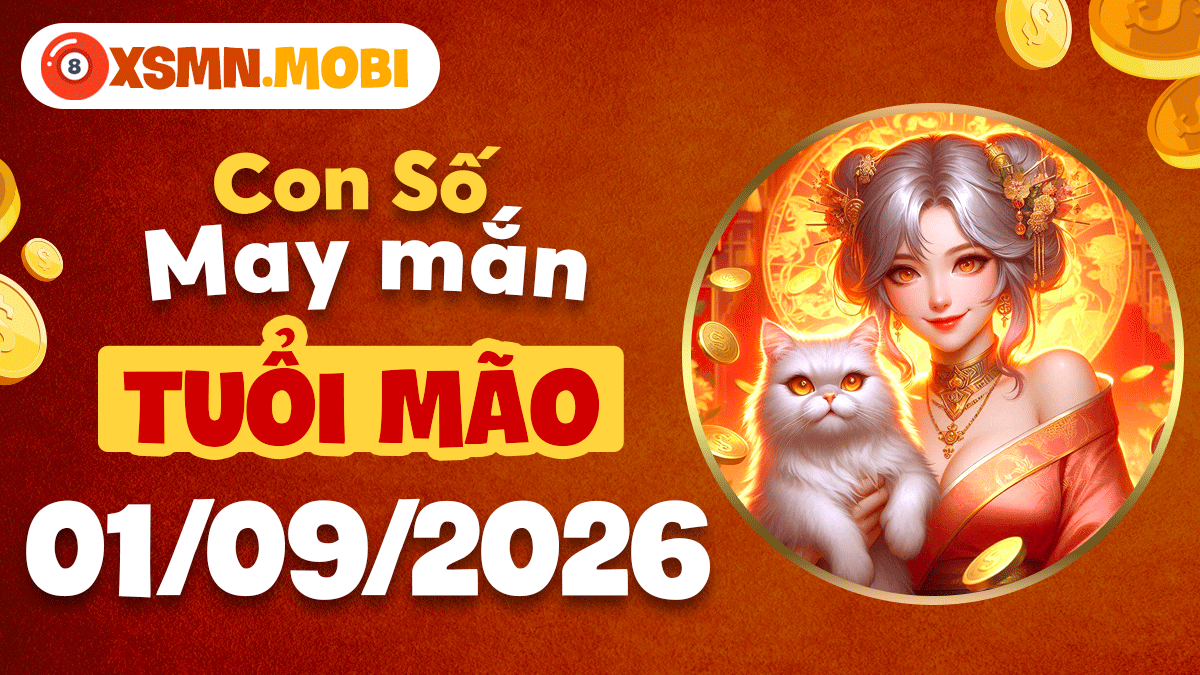 Con số may mắn tuổi Mão ngày 01/09/2026 xoa dịu áp lực mệt mỏi