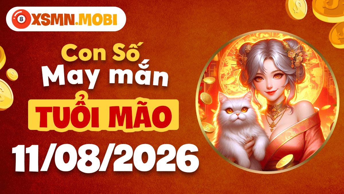 Con số may mắn tuổi Mão ngày 11/8/2026: Gia tăng tích lũy Con số may mắn tuổi Mão ngày 11/8/2026: Gia tăng tích lũy