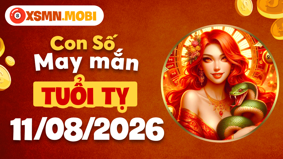 Con số may mắn tuổi Tỵ ngày 11/8/2026: Hóa giải vận hạn Con số may mắn tuổi Tỵ ngày 11/8/2026: Hóa giải vận hạn