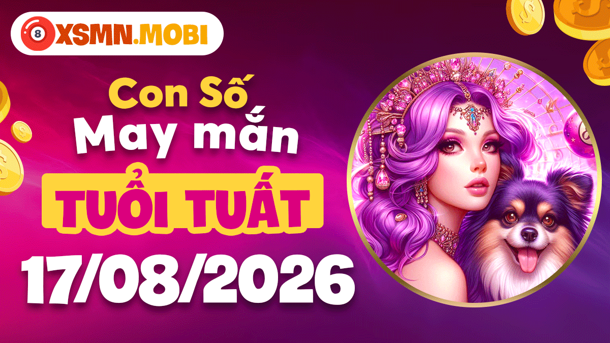 Con số trợ vận tuổi Tuất ngày 17/8/2026 bình an may mắn