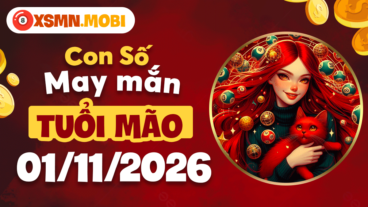 Con số may mắn tuổi Mão ngày 01/11/2026: Cát khí hội tụ